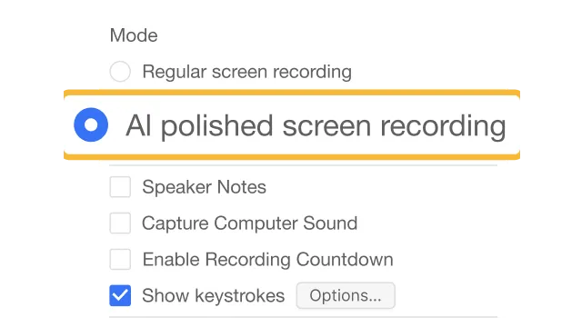 AI Polished Screen Recording